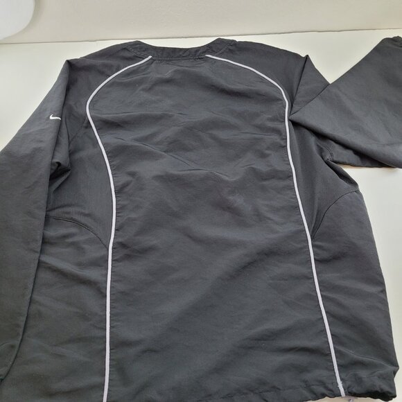 Nike Team 1/4 zip Jacket Men's XXL Black Fit Dry Dri Fit Windbreaker - Picture 3 of 13